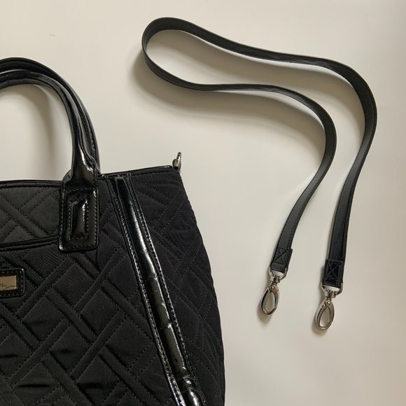 Vera Bradley- Black Satchel (medium) - Picture 4 of 8